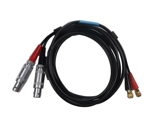 Waygate Krautkramer Cable Dual Lemo 1 to Dual MicroDot Small & Large Connector